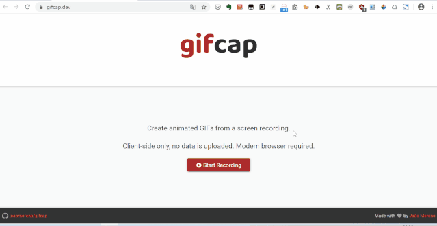 Gif在线录制网站 GifCap